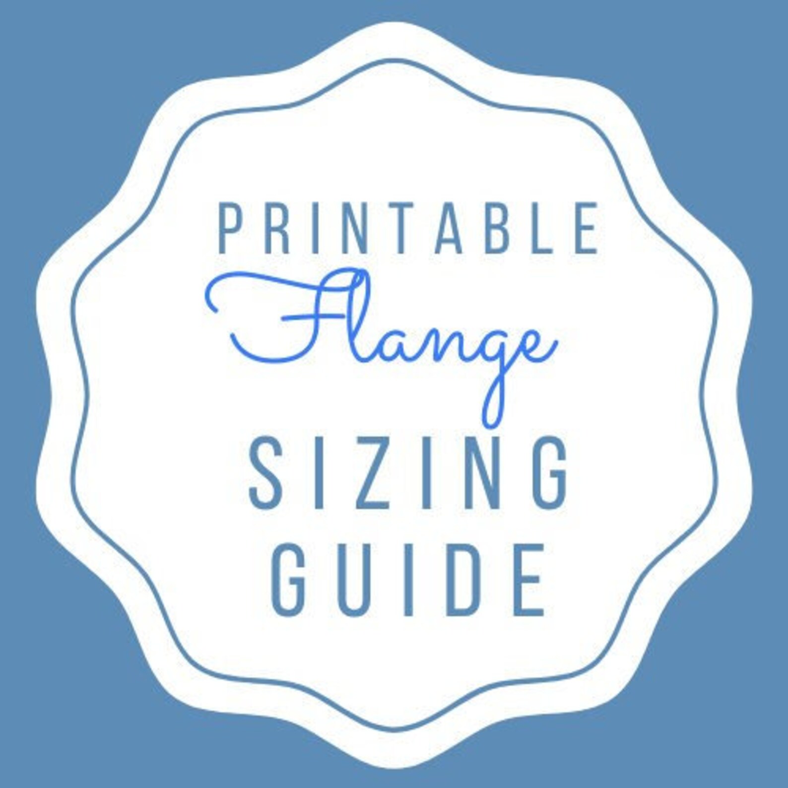 Flange Sizing Guide - Etsy