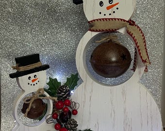 Snowman shaped Christmas Ornament Hanger Digital Download , CNC file