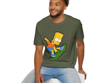 Bart Simpson Skateboarding T-Shirt