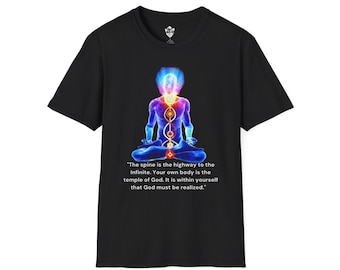 Meditation Inspired Unisex T-Shirt, Spiritual Apparel, Mindfulness Gift, Yoga Wear, Chakra Healing Top
