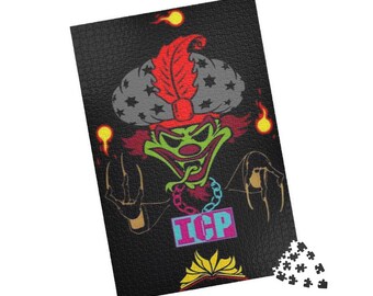 OG 6 Joker Card Merge ICP Juggalo Puzzle | 520-Piece Colorful Horror Jigsaw
