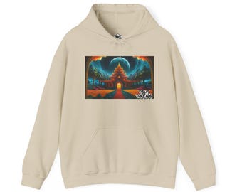 Vibrant Spiritual Art Hoodie, Cozy Sweatshirt for Meditation Lovers, Unisex Gift for Celebrations, Ideal for Chill Days, Unique Artwork