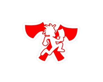 Double Axe Hatchetman sticker | Kiss-Cut Sticker