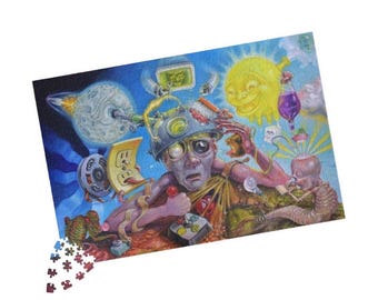 Surreal Cosmic Collage Puzzle 520-piece
