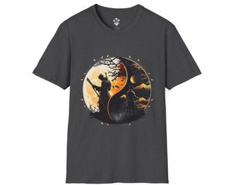 Sunset Warrior Graphic T-Shirt: 100% Ring-Spun Cotton Softstyle Tee