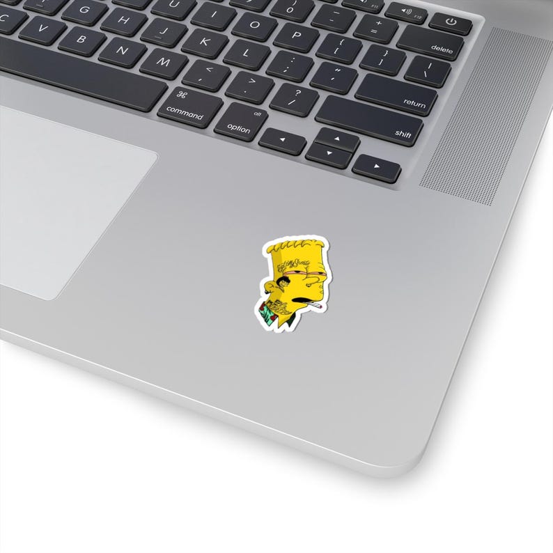 Tattooed Bart Sticker | Kiss-Cut Sticker, Cartoon Character Decal image 11
