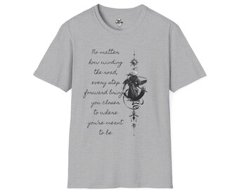 Samurai Unalome T-Shirt: Inspirational Graphic Tee, Softstyle Cotton