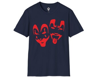 Red Juggalo Faces T-Shirt | Clown Theater Graphic