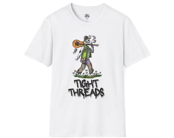 Skull Guitar Graphic Tee: Festival Vibes Boho Unisex T-Shirt