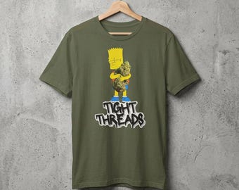 Bart Simpson Graphic Tee: Unisex Softstyle T-Shirt