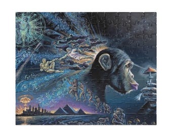 Surreal Chimp with Cocktail Puzzle | 520-1014 Piece Jigsaw