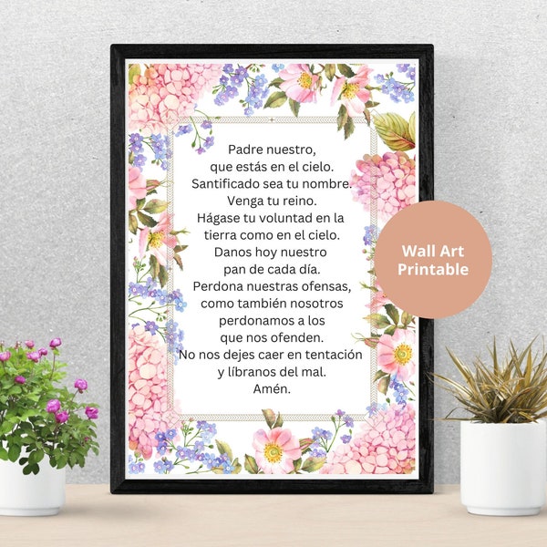 Padre nuestro printable - Etsy.de