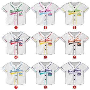 Personalized Gradient Baseball Jersey, Custom Name Number Jersey Shirt, Colorful Baseball Jersey Uniform, Kids Youth Adult Baseball Lover