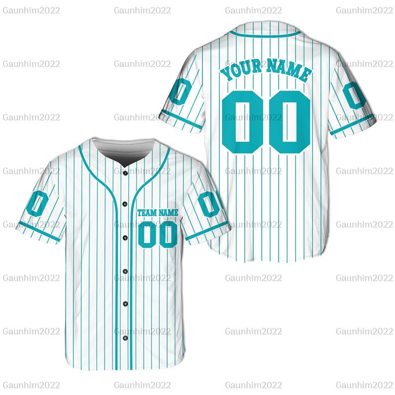 Personalized Baseball Jersey, Custom Name and Number Jersey, Kid Youth