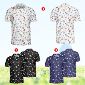 Polo de golf divertido, atuendo de golf de verano para hombre y mujer, camisetas de equipo de golf a juego, ropa de golf divertida para amantes del golf, regalo para golfistas