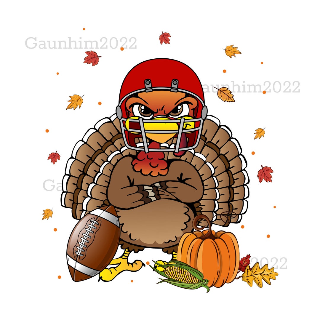 Football Turkey Thanksgiving Png, Turkey PNG, Happy Thanksgiving Png