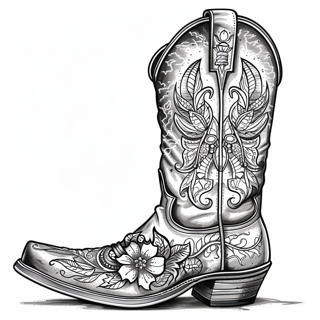 【COLOR iN ID】pirate coloring boots Steampunk Pirate Girl Coloring Page, Instant Download. Adult