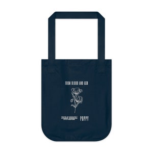 Organic Canvas Tote Bag, Poppy - From Blood and Ash, Jennifer Armentrout Tote