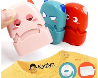 Monster Children Student Uniform Custom Waterproof Clothing Name Seal Stamp + FREE GIFTS