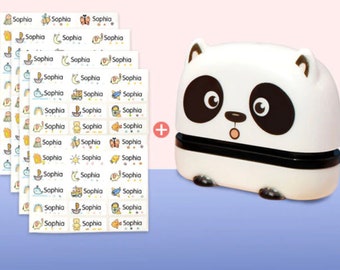 120 Name Tags + Children Student Uniform Custom Waterproof Clothing Name Seal Stamp + FREE GIFTS