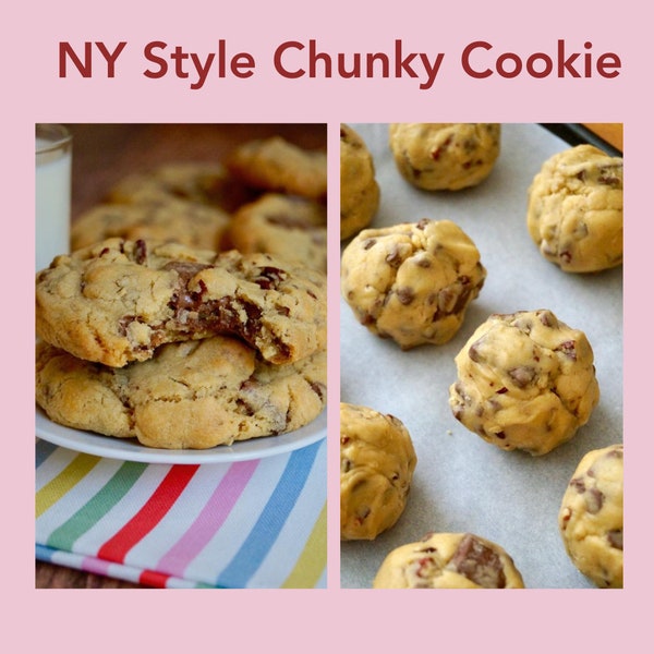 Chocolate Chip Cookie Recipe | Gourmet Big Cookie | Levain Bakery Cookie Recipes | Dessert Recipes | Homemade Cookie Recipe |