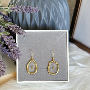 Resin Mustard Seed Earrings – Faith Jewelry, Christian Gift for Her 0.5 Inches