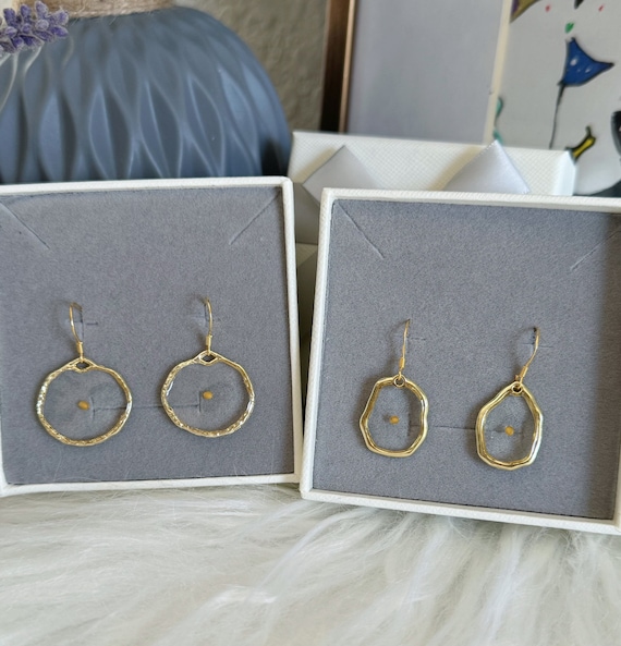 Resin Mustard Seed Earrings – Faith Jewelry, Christian Gift for Her