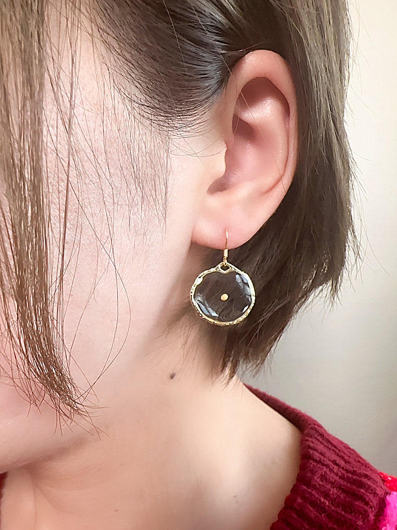 Resin Mustard Seed Earrings – Faith Jewelry, Christian Gift for Her image 7