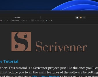 Scrivener Windows 11 Guidlines Applied Theme