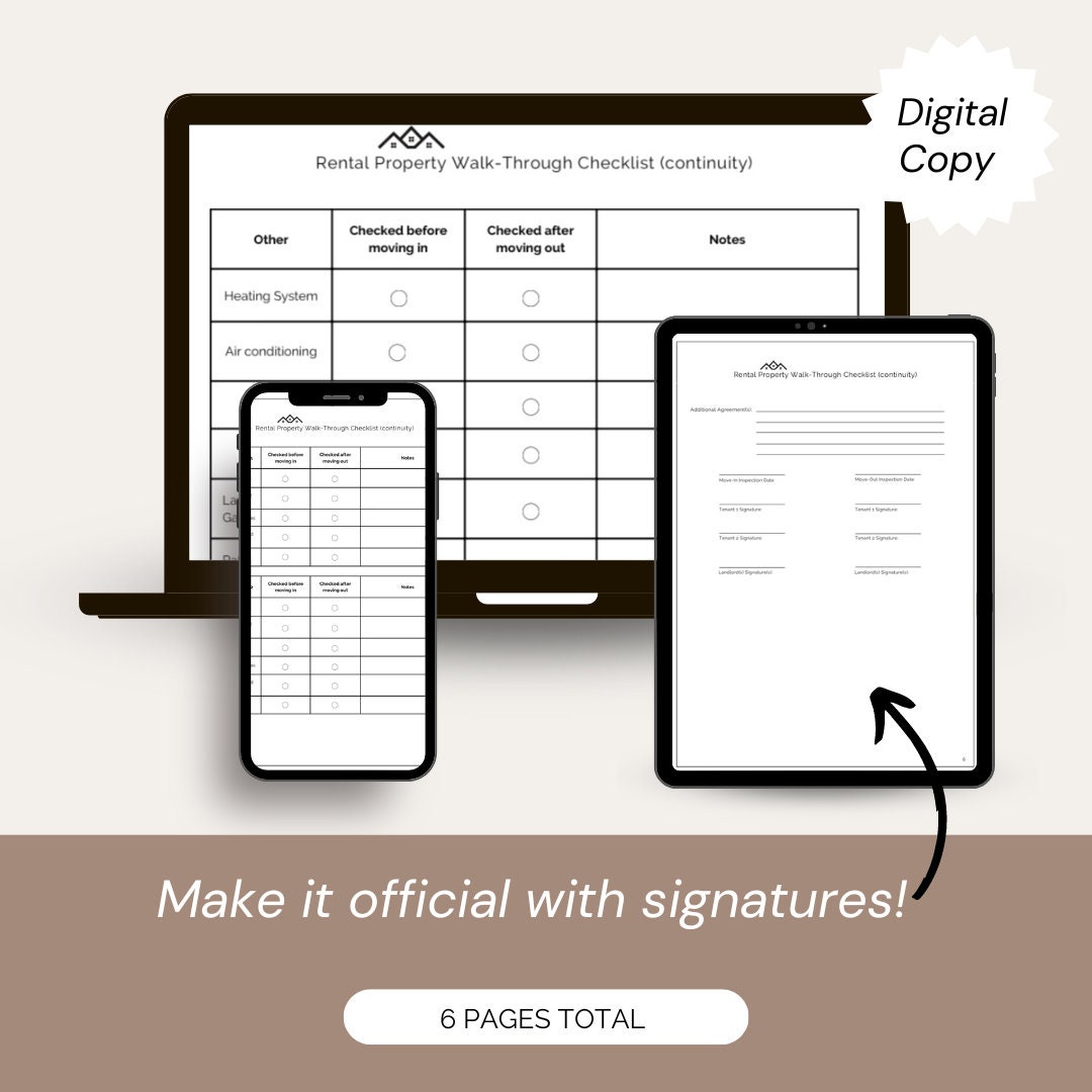 Printable Pdf Rental Property Walkthrough Checklist Etsy Printable Pdf Rental Property Walkthrough Checklist Etsy