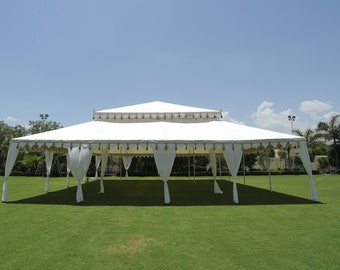 Mughal Tent | 12.19m x 12.19m Tent | Large Gathering Tent | Party and Event Tent | Royal Mughal Pavilion | Majesty Marquee | Royal Tent