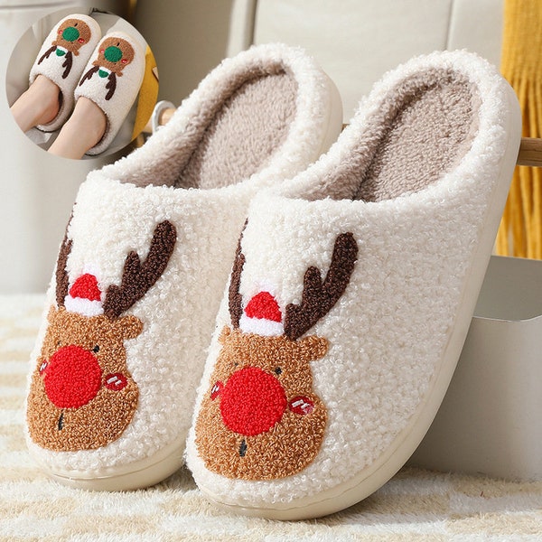 Christmas Slippers - Etsy