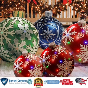 Extra Large Christmas Ball Ornaments, Giant Xmas Outdoor Tree ...