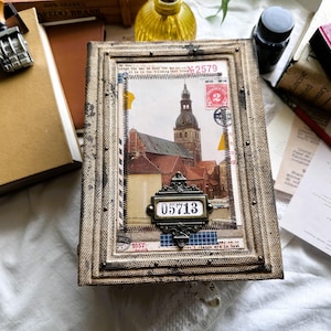 Vintage Lapbook Junk Journal Handmade Archive Book Vintage Junk Journal Personal Diary Journal Vintage Junk Journal