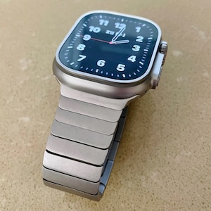 Titanium Color Bracelet Apple Watch Ultra 1 2 49mm 45mm 44mm 42mm 41mm 40mm  38mm Detachable Links Metal Strap Iwatch Series 9 8 7 6 5 4 3 2 