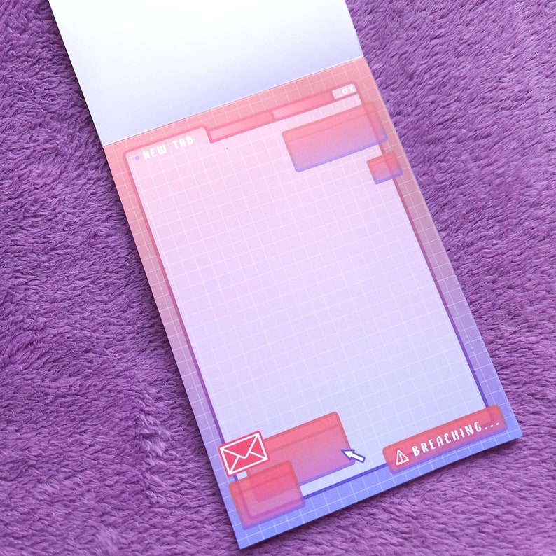 Breaching PC Notepad 120gsm Aesthetic Notepad for Home Etsy