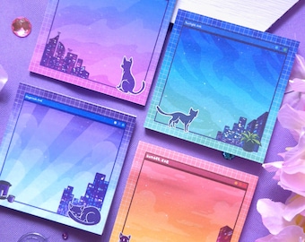 Post-it Cyberpunk Cityview | Post-it cybercore de 50 pages