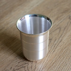 Pure 97% Silver Glass Utensils,fine silver handmade water milk glass tumbler, all sizes silver tumbler, silver baby food dining set