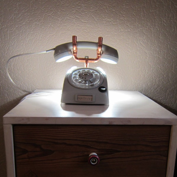 Rotary Telephone Desk Lamp