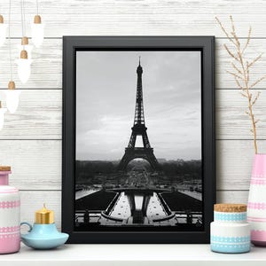 Vintage Home Décor Paris Eiffel Tower Photographic Poster Wall Art Print Sign print Framed or Unframed