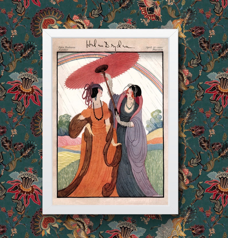 Vintage Magazine Art Cover illustration Helen Dryden 1920's Fashion Beauty Wall Art Poster A5 A4 A3 A2 A1 size print Framed or Unframed