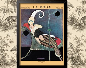 Vintage Wall Art Poster Fashion Magazine For the Hostess 1914 print Home Decor