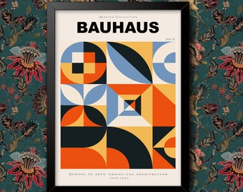 Bauhaus Kunst en Design 1919-1933 vintage Masters Collection Schilderij Kunstdruk Ingelijste poster Muurdecoratie A4 en A3-formaat Ingelijst of niet ingelijst