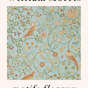 William Morris Owls No 42 Old Master collection Painting Art Print Framed Poster Wall Decor A4 and A3 size Framed or Unframed