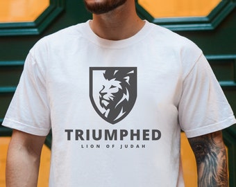Lion of Judah Shirt, Christian Mens Shirts, Armor of God, Jesus is King, Judah Tribe, Faith over Fear, Christian Streetwear, Christian Gift