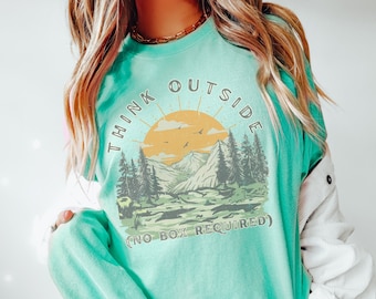 Granola Girl Aesthetic Clothing Gorpcore Hiking Shirt Glamping Outdoorsy Shirt Van Life Camper Van Sprinter Van Shirt Camp Life Wanderlust