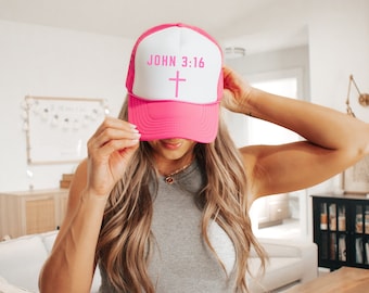 Christian hat, John 316, John 3 16, Faith hat, catholic hat, Jesus hat, Christian merch, God is good, God hat, Faith trucker hat,