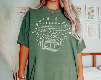 Van life Shirt For Women Van Life Womens Shirts Adventure Shirt Camping Shirt Road Trip Shirt Campervan Shirt Hiking Shirt Van Life Tshirt