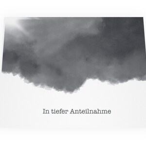 DIGITAL DOWNLOAD | Sympathy Card | Condolence Card | Condolences (German)