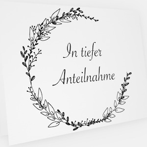 Carte de condoléances | Carte de condoléances | sympathie
